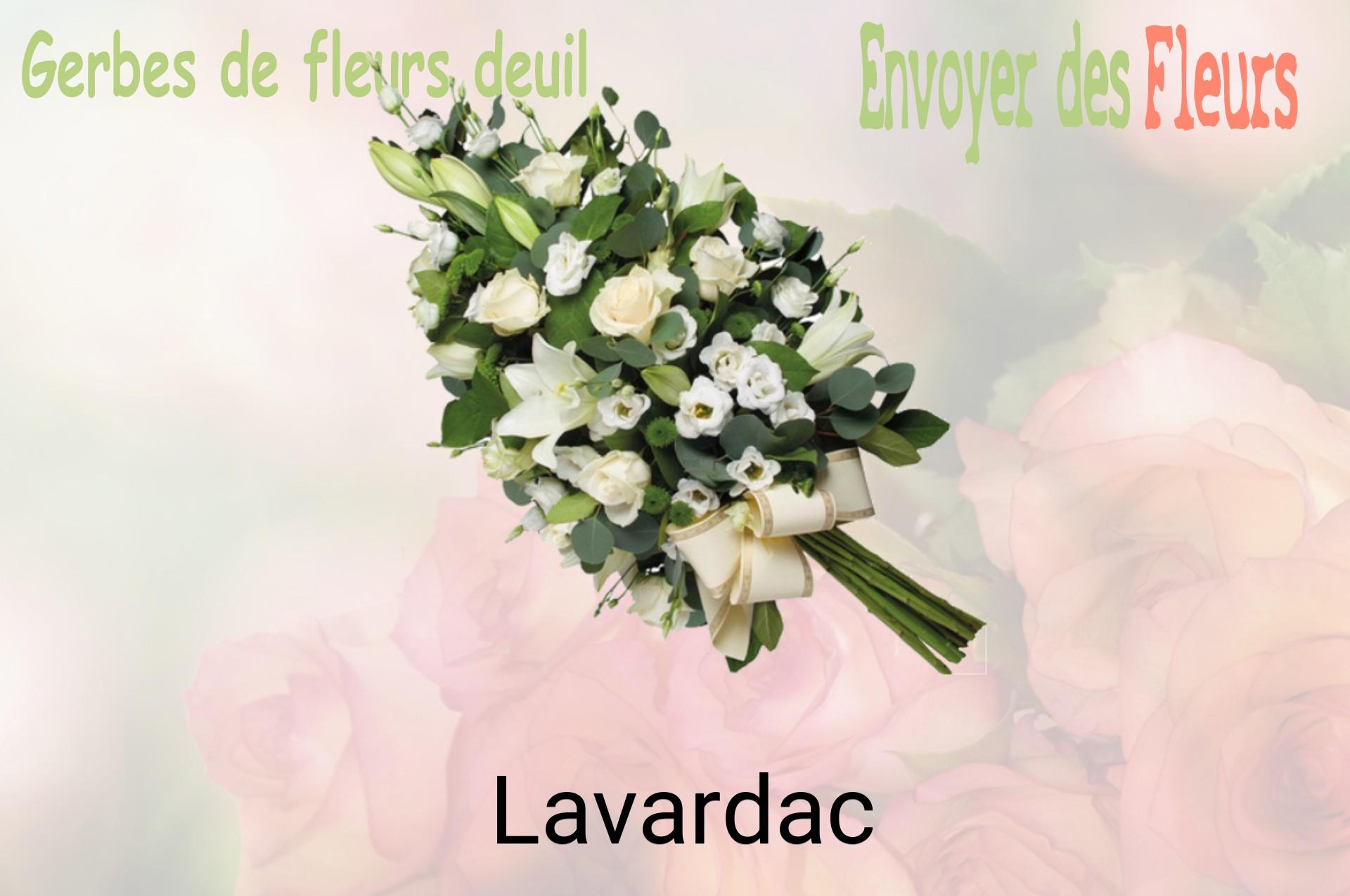 Gerbe de fleurs de deuil livrée à Lavardac